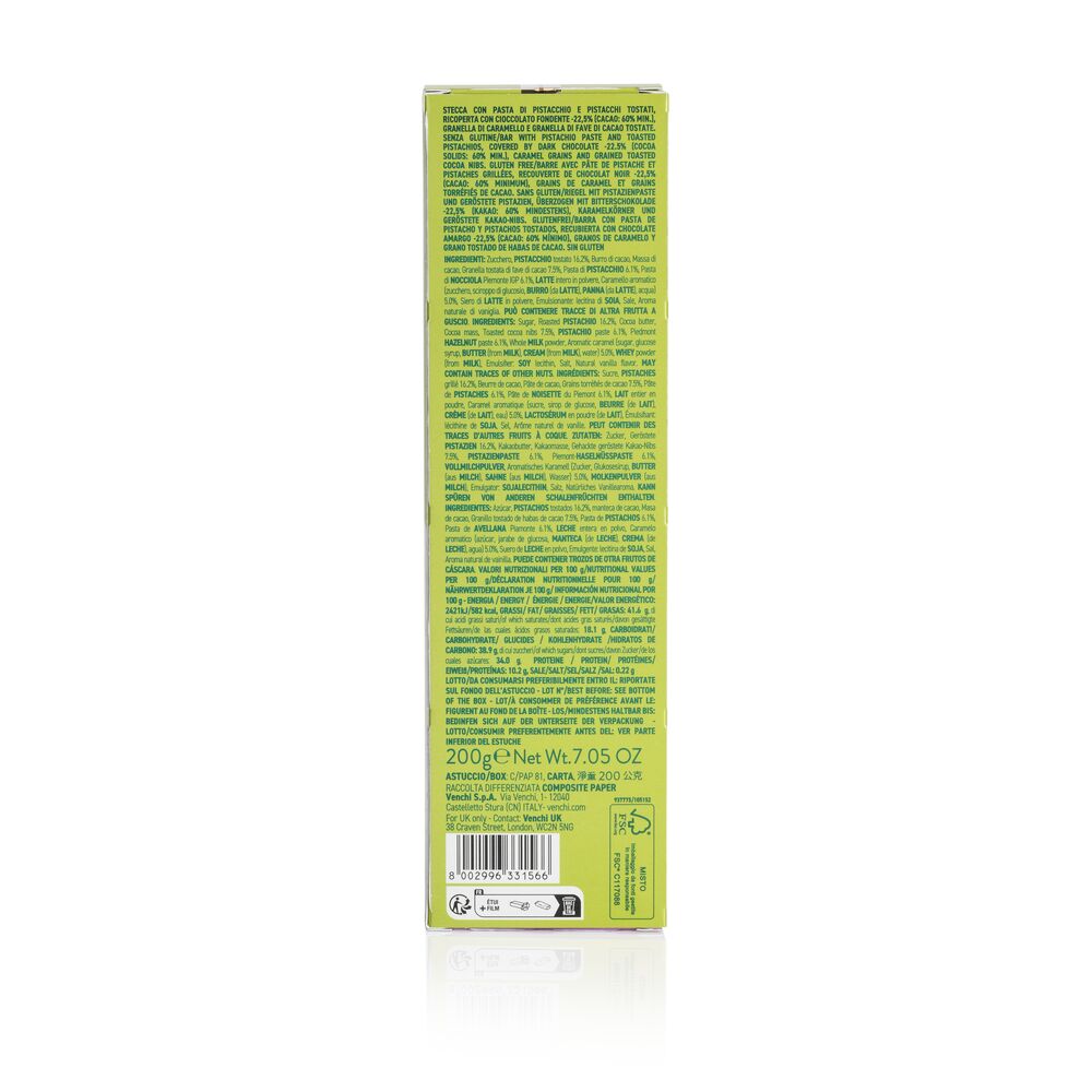 Chocoviar Pistachio soft bar 200 g