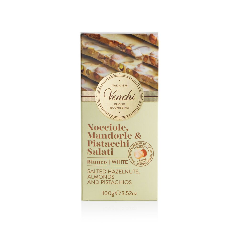 White Chocolate with Salted Nuts bar 100 g
