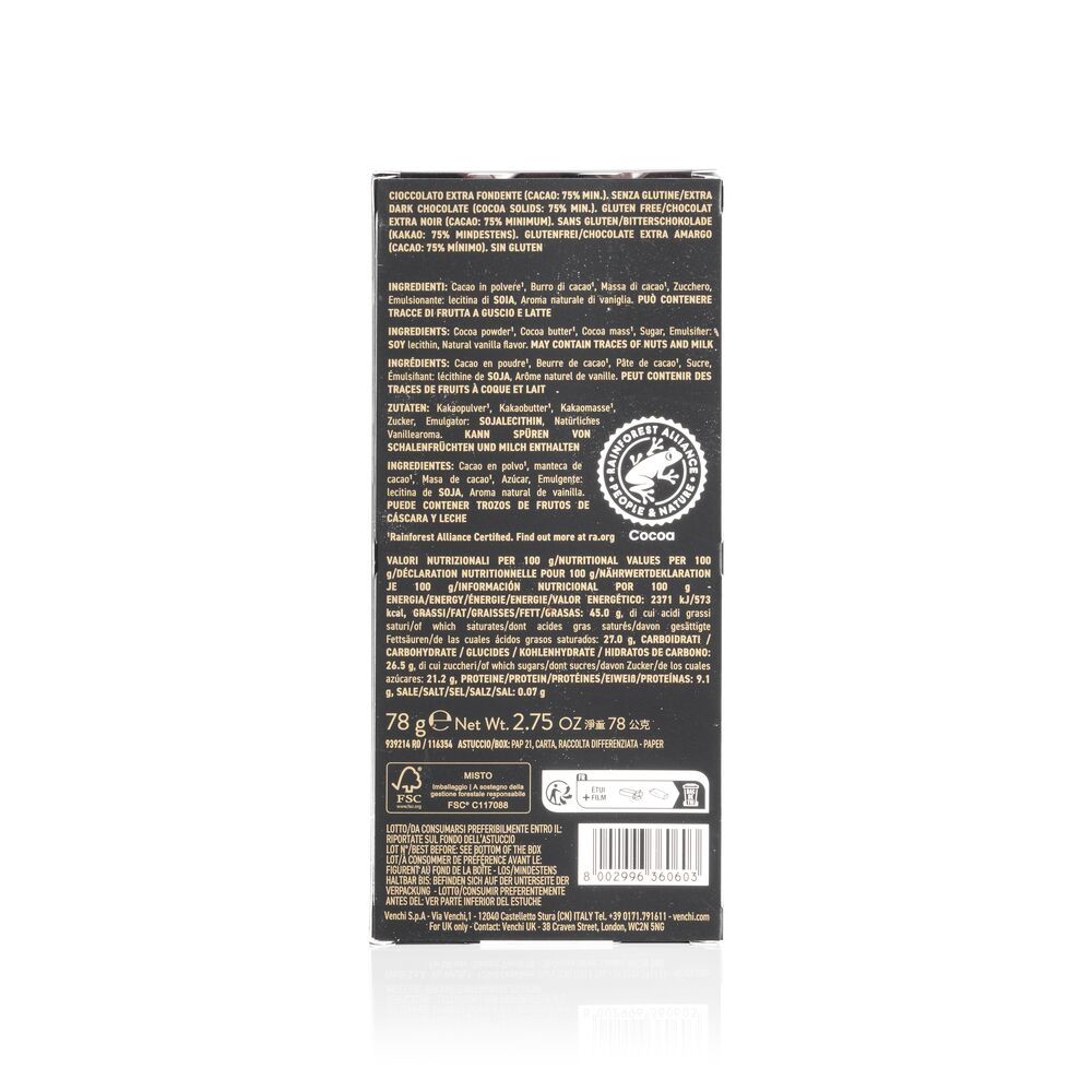 75% Extra Dark Bar 78 g