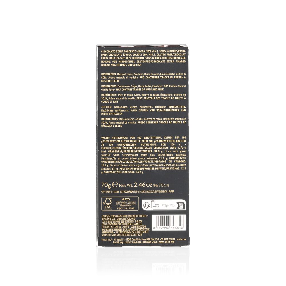 90% Extra Dark Bar 70 g