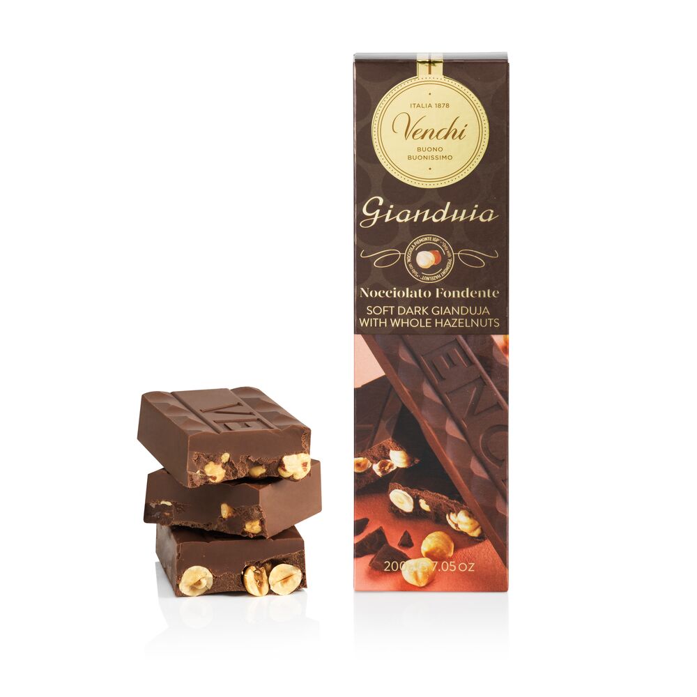 Dark Gianduia with Hazelnuts soft bar 200 g