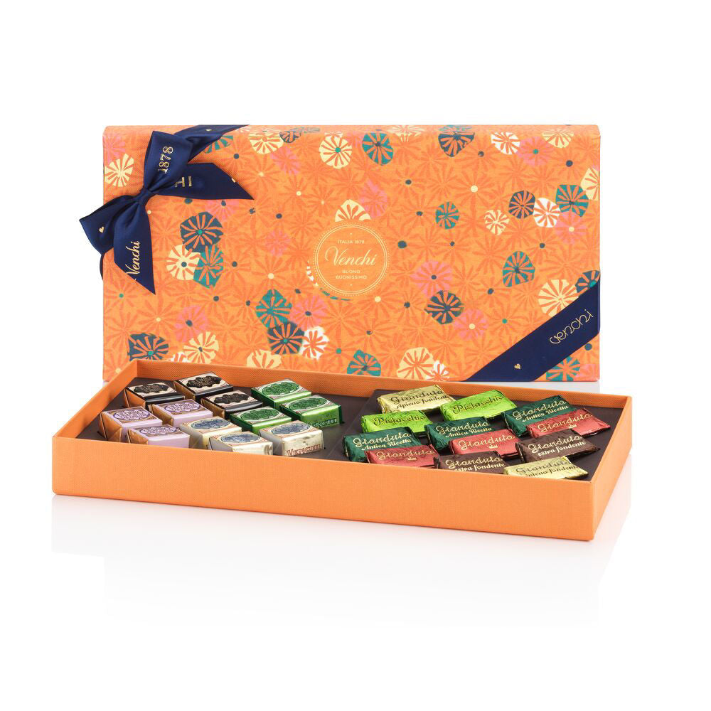 MURRINE ORANGE GIFTBOX CREMINO AND GIANDUIOTTO CHOCOLATES