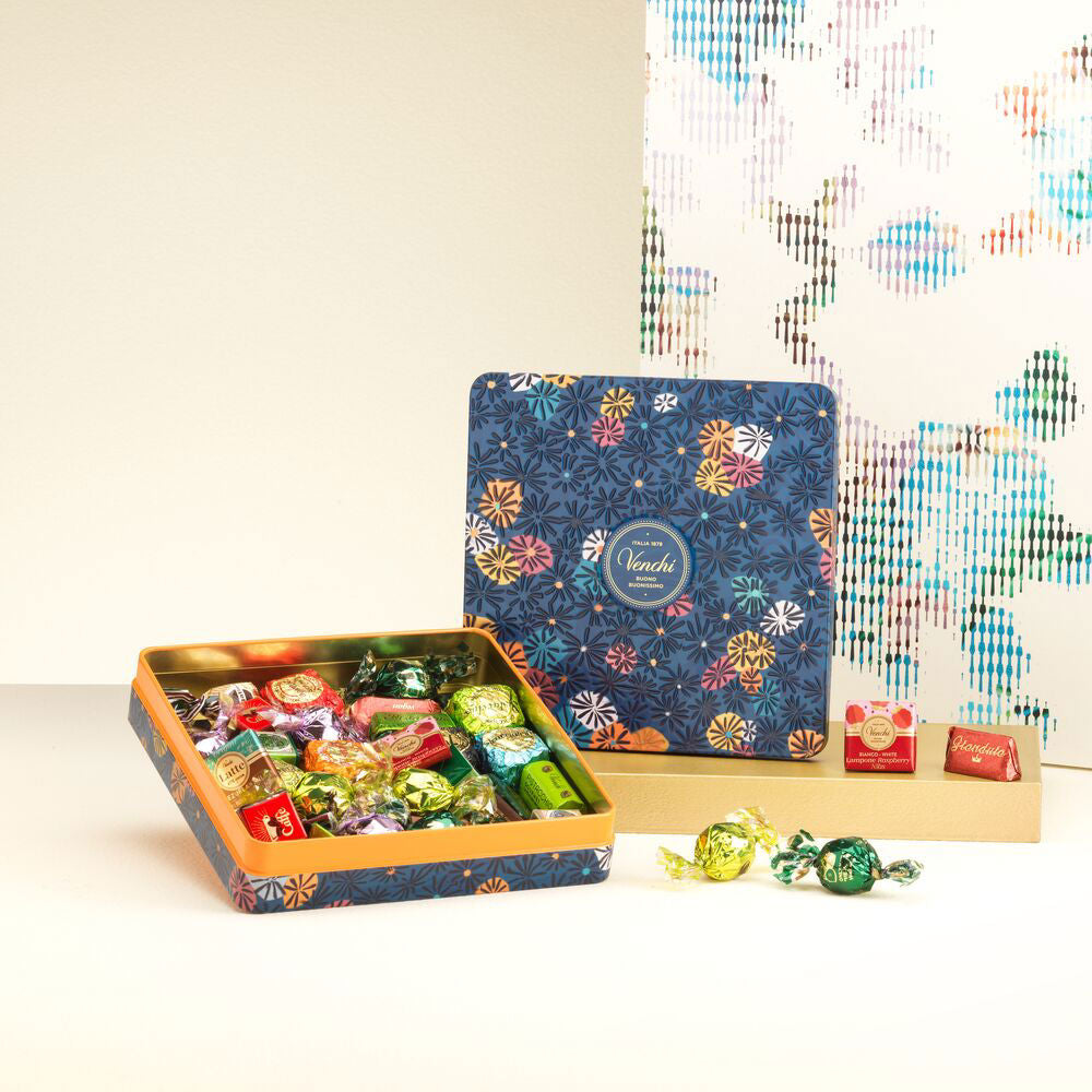 MURRINE BLUE MAXI TIN WITH ASSORTED CHOCOLATES