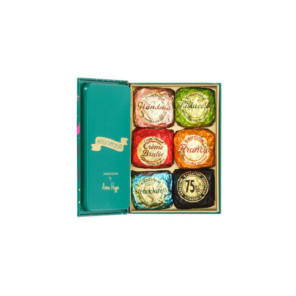 MINI BOOK ANNA HIGGIE GREEN CHOCOVIAR CHOCOLATES