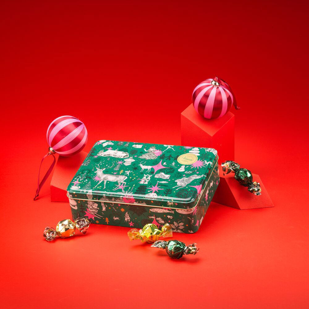 TIN ANNA HIGGIE GREEN ASSORTED CHOCOLATES