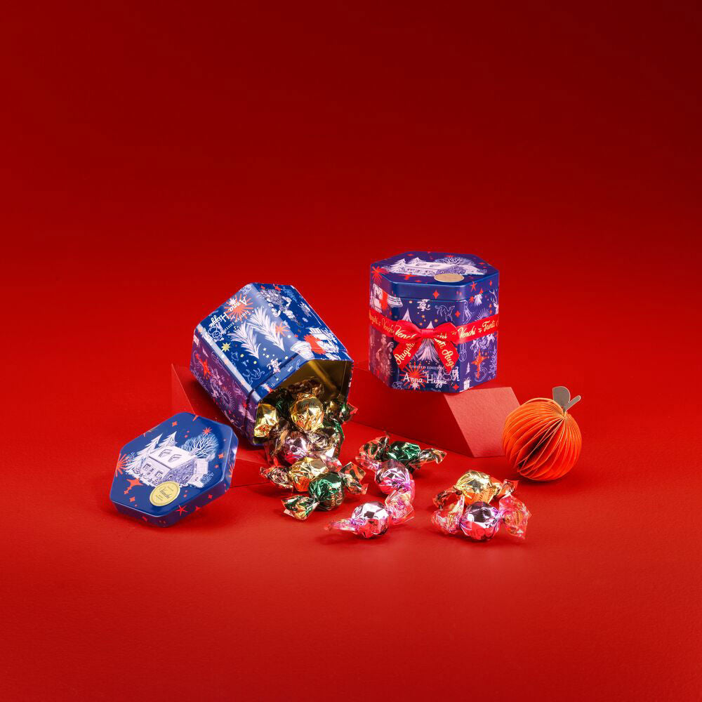 HEXAGONAL TIN ANNA HIGGIE ASSORTED CHOCOLATES