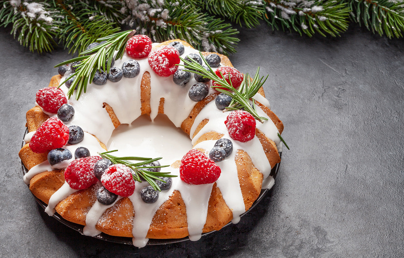 Christmas White Chocolate Raspberry Bundt Cake Recipe
