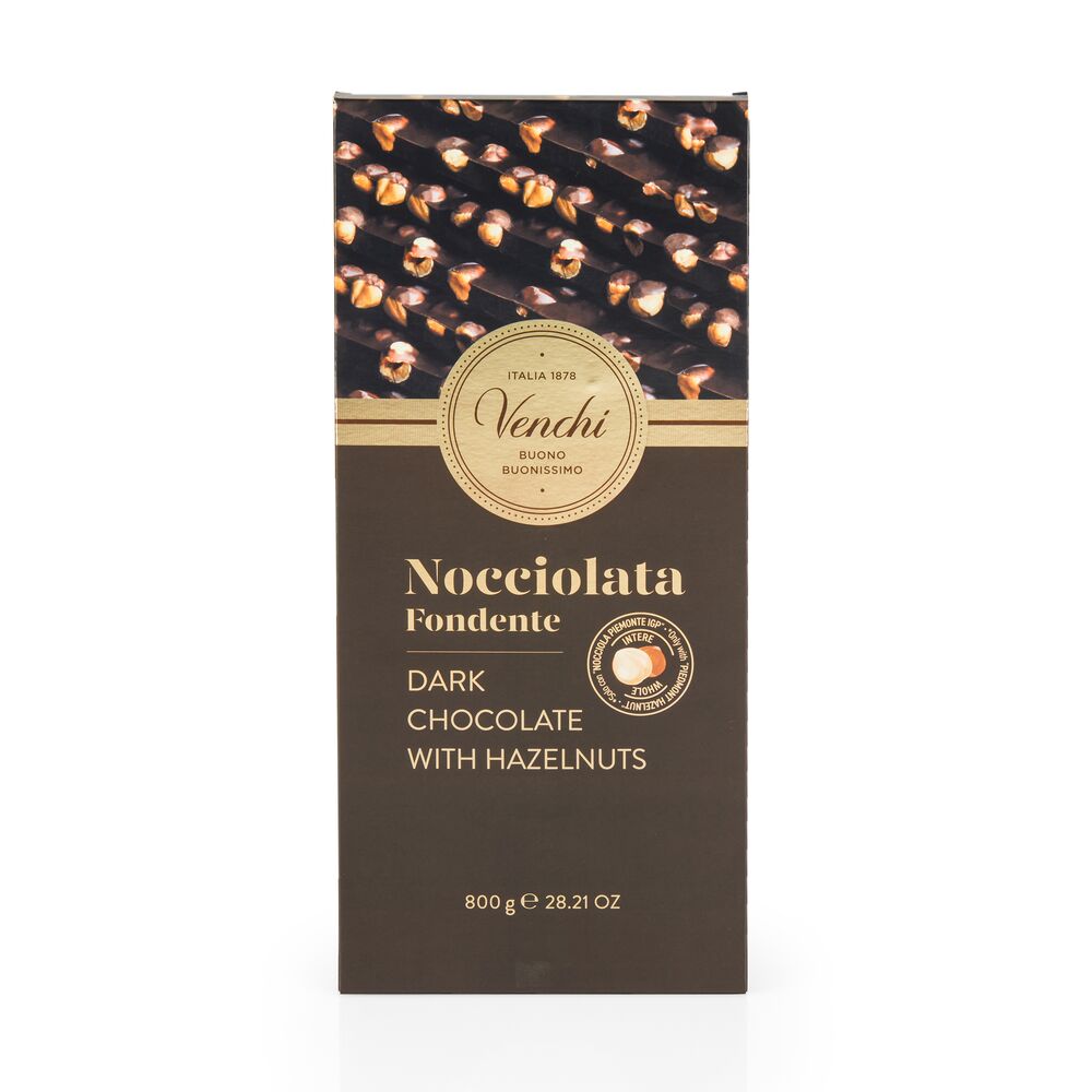 Dark Chocolate with Hazelnut Maxi Bar 800 g
