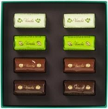 GIFTBOX ANNA HIGGIE GREEN LINGOTTINI CHOCOLATES 117 g