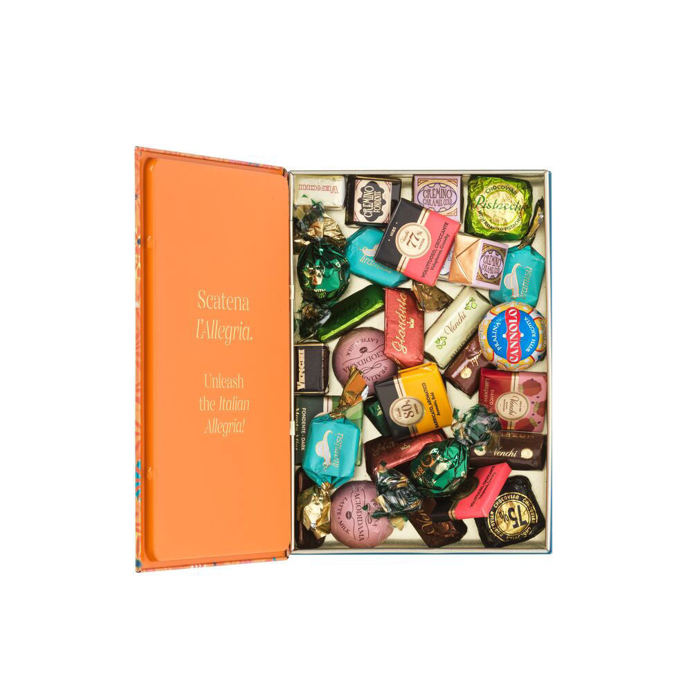 MURRINE ORANGE MAXI BOOK WITH ASSORTED CHOCOLATES