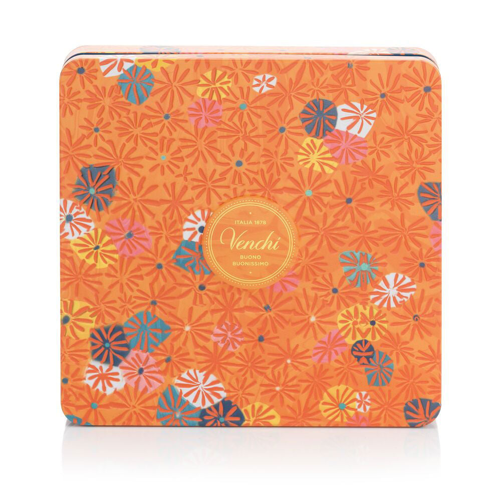 MURRINE ORANGE MAXI TIN WITH ASSORTED CHOCOLATES