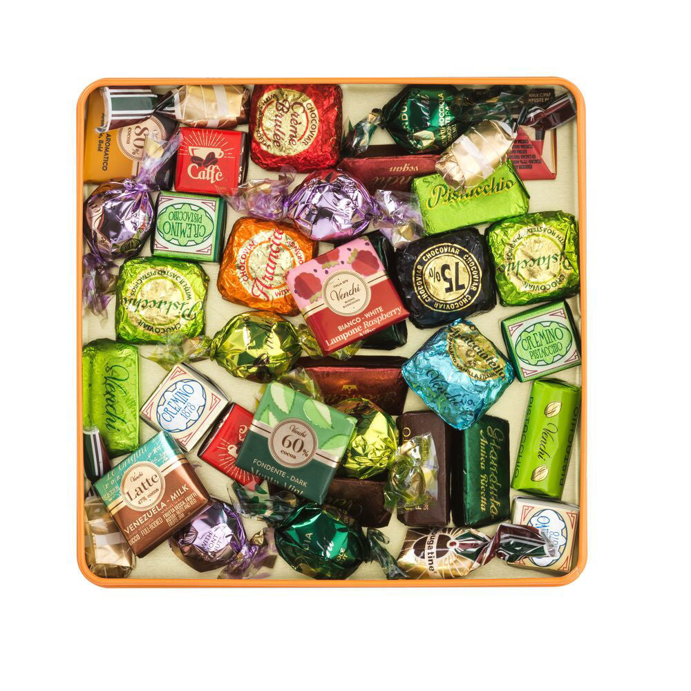 MURRINE BLUE MAXI TIN WITH ASSORTED CHOCOLATES