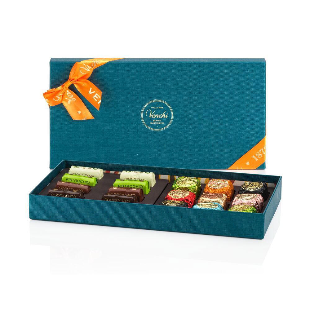 MURRINE BLUE GIFTBOX CHOCOVIAR AND LINGOTTINO CHOCOLATES